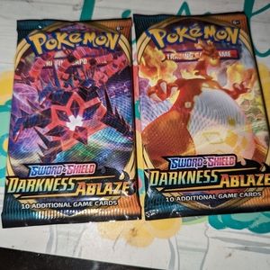 2 pks Pokemon TCG sword and shield darkness ablase 10 card's per pack Ne…